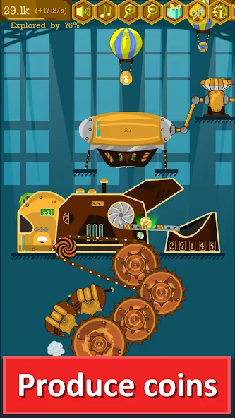 Steampunk Idle Gear Spinner (Стеампанк Идл Спиннер Фабрика)  [МОД Mega Pack] Screenshot 2