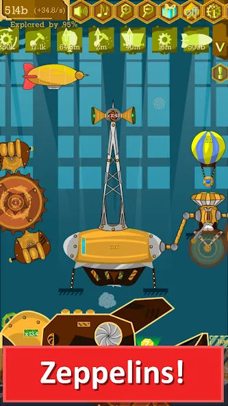 Steampunk Idle Gear Spinner (Стеампанк Идл Спиннер Фабрика)  [МОД Mega Pack] Screenshot 4