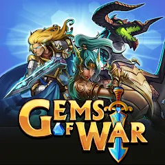 Взломанная Gems of War - Match 3 RPG (Гемс оф Вар)  [МОД Unlocked] - последняя версия apk на Андроид