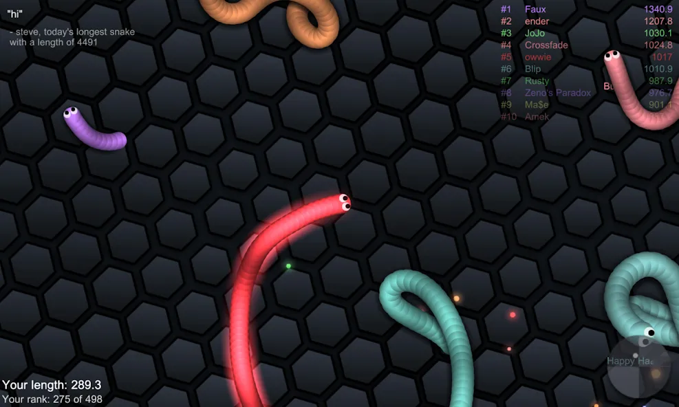 slither.io  [МОД Бесконечные деньги] Screenshot 2