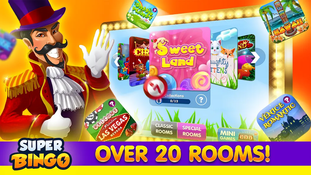 Super Bingo HD - Bingo Games (упер Бинго )  [МОД Бесконечные монеты] Screenshot 3