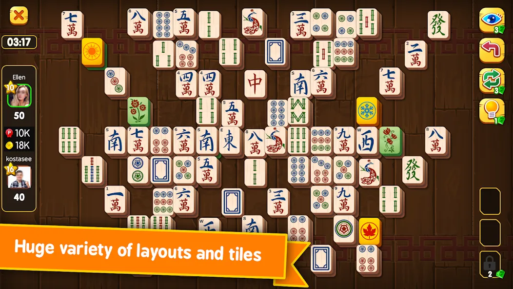 Mahjong Duels (Маджонг Дуэли)  [МОД Menu] Screenshot 1