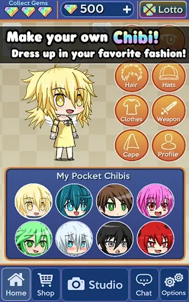 Pocket Chibi - Anime Dress Up (Покет Чиби)  [МОД Unlocked] Screenshot 2