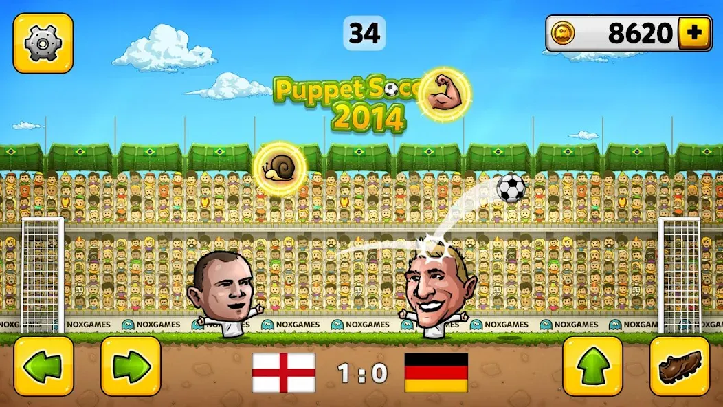 Puppet Soccer - Football  [МОД Menu] Screenshot 2