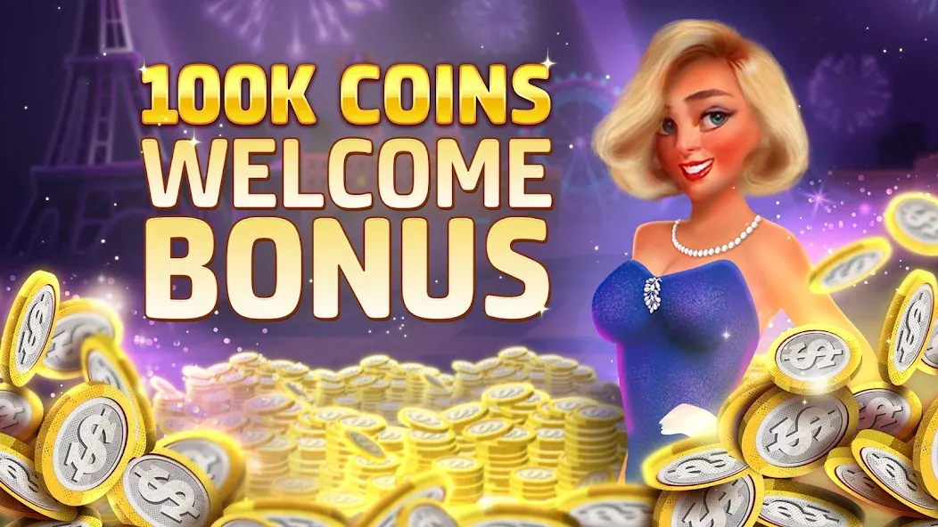 Vegas Downtown Slots & Words  [МОД Бесконечные монеты] Screenshot 2