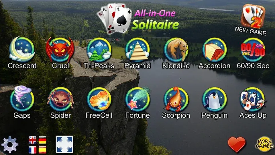 All-in-One Solitaire  [МОД Бесконечные монеты] Screenshot 1