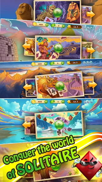 Solitaire Journey (Солитер Джорни)  [МОД Много монет] Screenshot 2