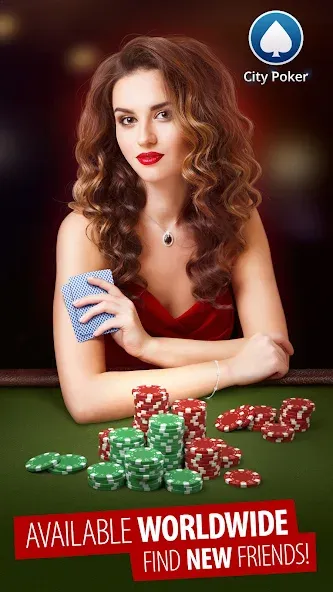 City Poker: Holdem, Omaha (Сити Покер)  [МОД Много денег] Screenshot 1