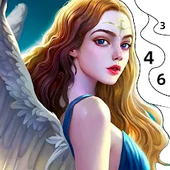 Взломанная Angel & Devil Paint by Number  [МОД Меню] - последняя версия apk на Андроид