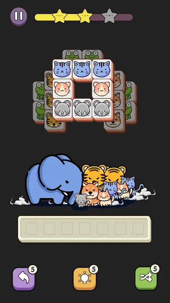 Match 3 Animal - Zen Puzzle (Матч 3 Животное)  [МОД Unlimited Money] Screenshot 4