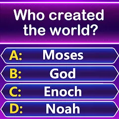 Скачать взломанную Bible Trivia - Word Quiz Game (Библейская викторина)  [МОД Много денег] - последняя версия apk на Андроид