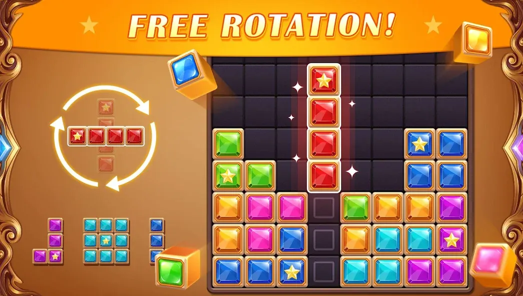 Block Puzzle: Diamond Star  [МОД Mega Pack] Screenshot 2