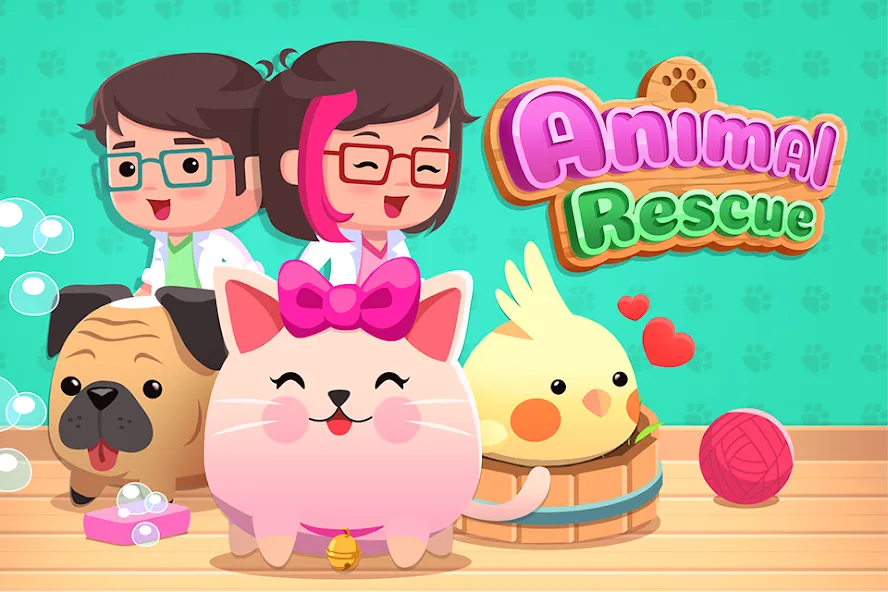 Animal Rescue: Pet Shop Story (Анимал Рескью)  [МОД Много денег] Screenshot 1