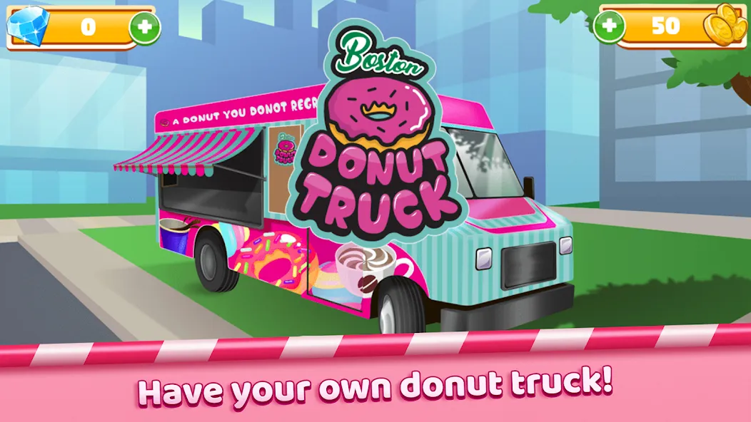 Boston Donut Truck: Food Game (Бостонский Донат Трак)  [МОД Menu] Screenshot 1