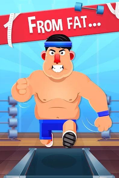 Fat No More: Sports Gym Game! (Фэт Но Море)  [МОД Menu] Screenshot 1