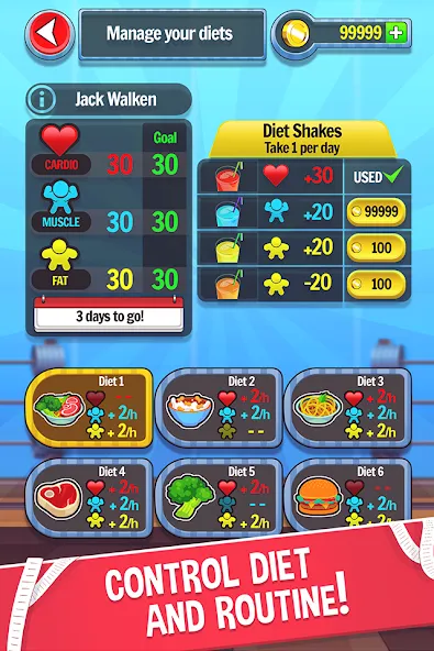 Fat No More: Sports Gym Game! (Фэт Но Море)  [МОД Menu] Screenshot 3