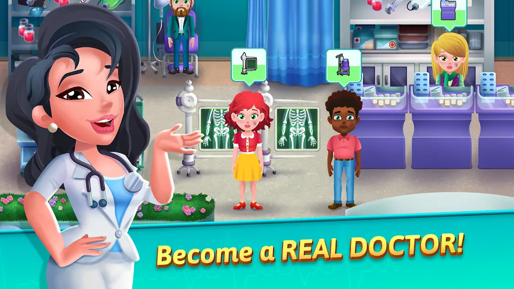 Medicine Dash: Hospital Game (Медицинский Дэш)  [МОД Много денег] Screenshot 1