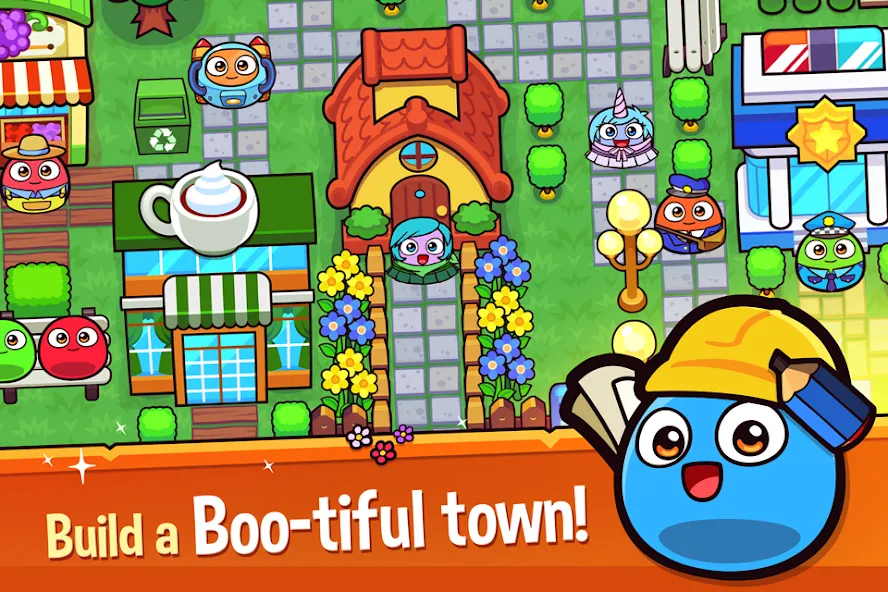 My Boo Town: City Builder Game (Май Бу Таун)  [МОД Много монет] Screenshot 2