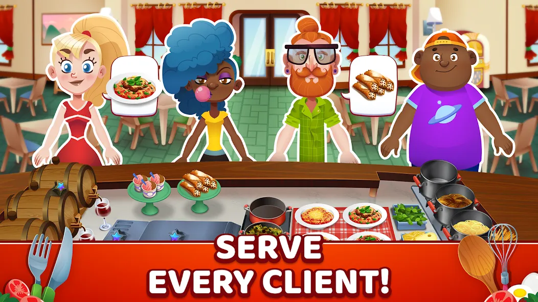 My Pasta Shop: Cooking Game (Мой Паста Шоп)  [МОД Mega Pack] Screenshot 2