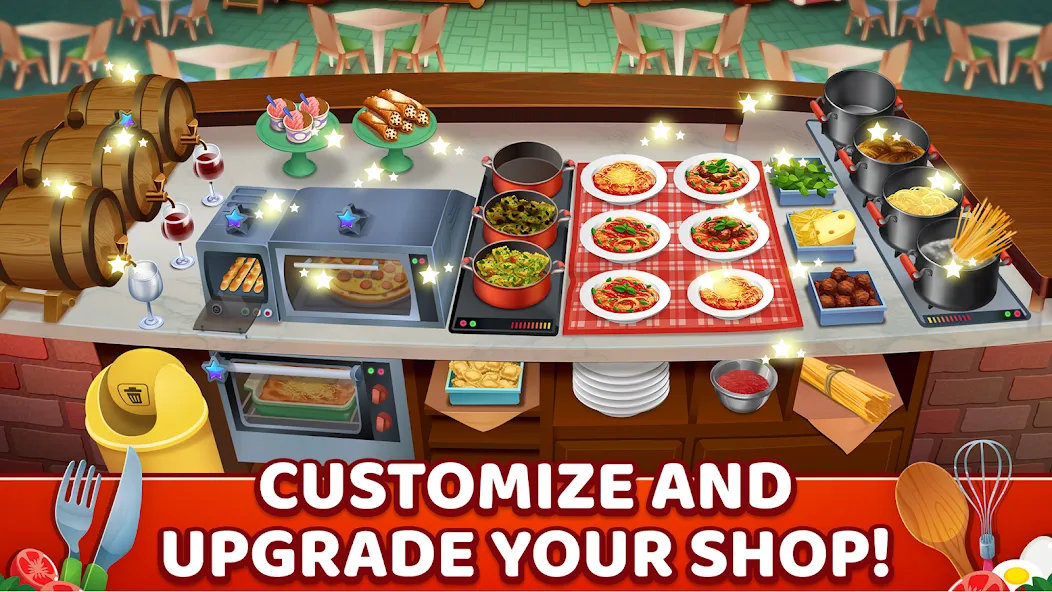 My Pasta Shop: Cooking Game (Мой Паста Шоп)  [МОД Mega Pack] Screenshot 4