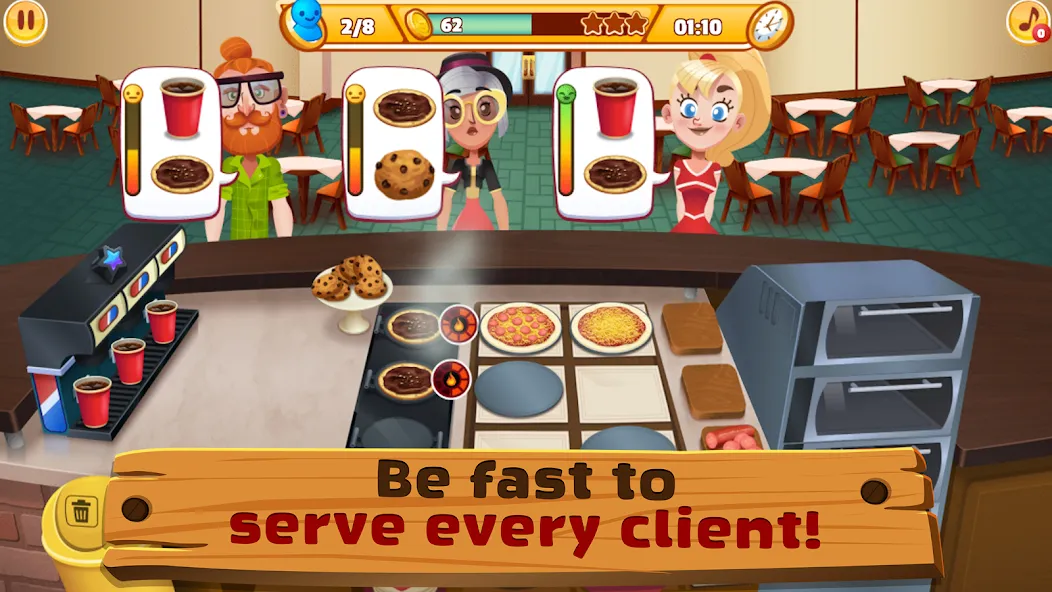 My Pizza Shop 2: Food Games (Мой Пиццерия 2)  [МОД Бесконечные монеты] Screenshot 5