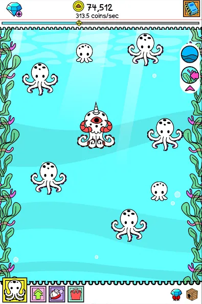 Octopus Evolution: Idle Game (Октопус Эволюция)  [МОД Меню] Screenshot 5