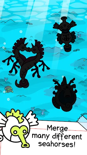 Seahorse Evolution: Sea Mutant (Сиходеволюция)  [МОД Бесконечные деньги] Screenshot 3