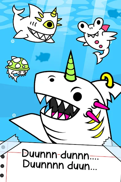 Shark Evolution: Idle Game (Шарк Эволюшн)  [МОД Много монет] Screenshot 1