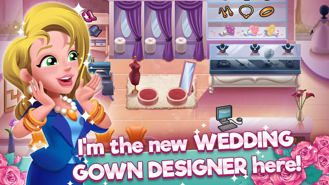 Wedding Salon Dash Bridal Shop (Свадебный салон Дэш Бутик невест)  [МОД Много денег] Screenshot 1