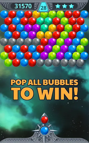 Bubble Shooter Space (Бубль шутер спейс)  [МОД Unlocked] Screenshot 4