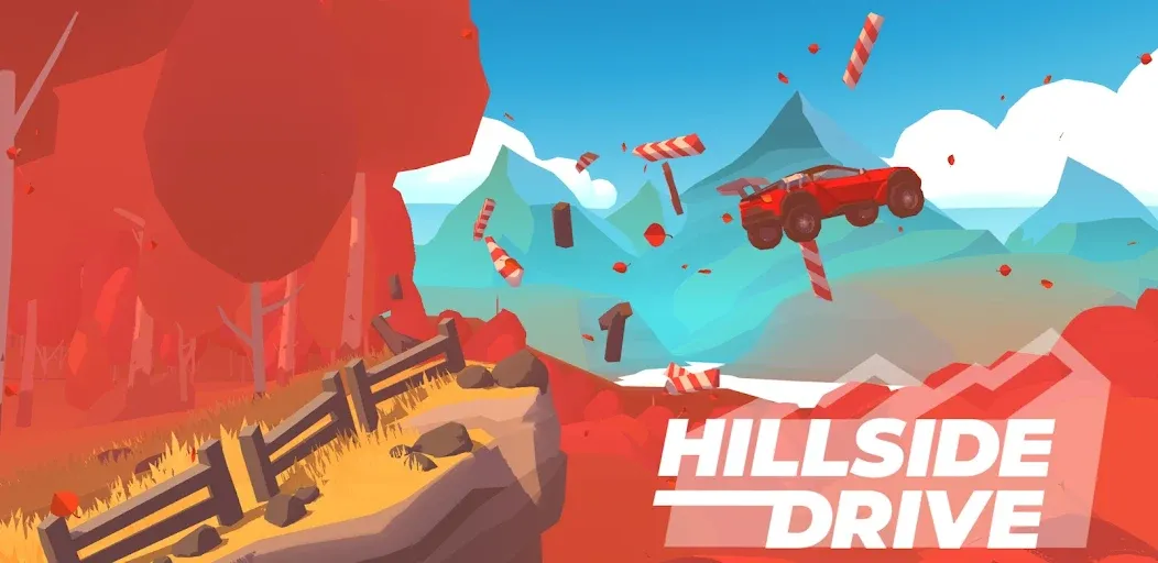 Hillside Drive: car racing (Хиллсайд Драйв Рейсинг)  [МОД Бесконечные монеты] Screenshot 1