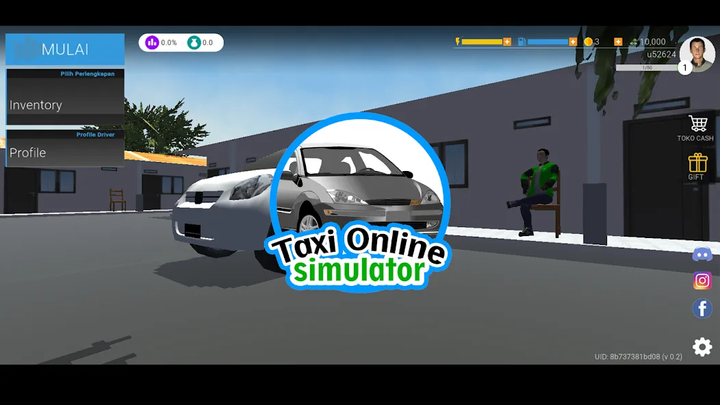 Taxi Online Simulator ID (Такси онлайн симулятор )  [МОД Unlimited Money] Screenshot 1