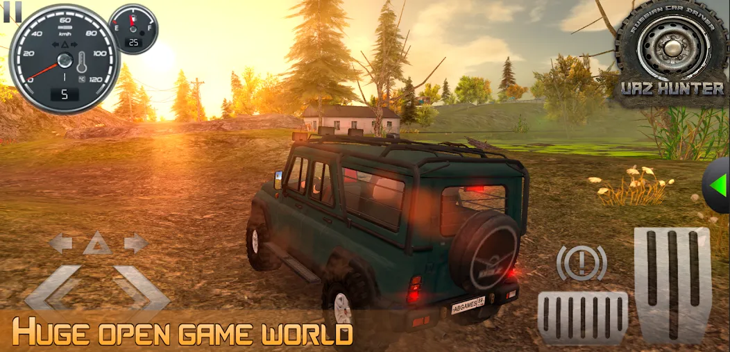 Russian Car Driver Uaz Hunter  [МОД Много денег] Screenshot 2