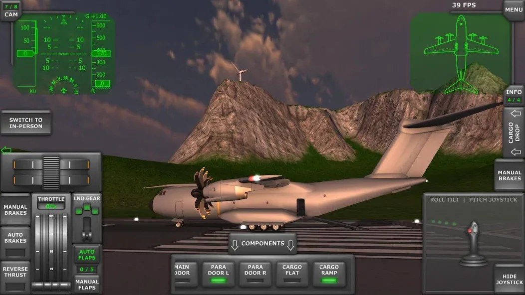 Turboprop Flight Simulator (Турбовинтовой симулятор полета 3D)  [МОД Unlimited Money] Screenshot 2