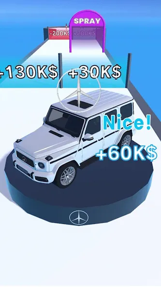 Get the Supercar 3D (Гет зе Суперкар 3Д)  [МОД Много монет] Screenshot 3