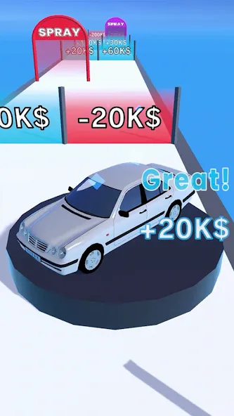 Get the Supercar 3D (Гет зе Суперкар 3Д)  [МОД Много монет] Screenshot 4