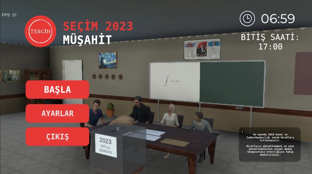 Seçim 2023 Müşahit oyunu  [МОД Много монет] Screenshot 1