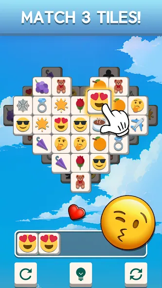 Tile Match Emoji -Triple Tile (Тил Матч Эмоджи)  [МОД Много денег] Screenshot 2