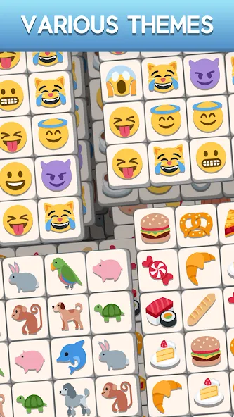 Tile Match Emoji -Triple Tile (Тил Матч Эмоджи)  [МОД Много денег] Screenshot 4