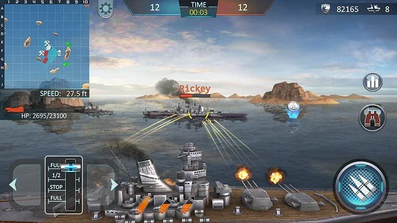 Warship Attack 3D  [МОД Mega Pack] Screenshot 1