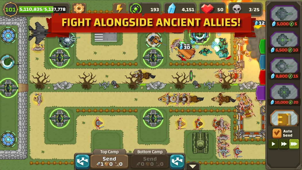 Ancient Allies Tower Defense (Аншент Эллайес Тауэр Дефенс)  [МОД Unlimited Money] Screenshot 4