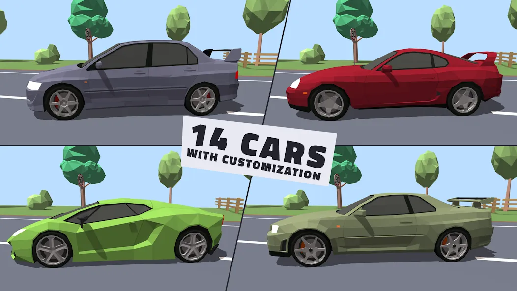 Polygon Drift: Traffic Racing (Полигон Дрифт)  [МОД Много денег] Screenshot 2