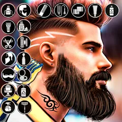 Взлом Barber Shop Hair Cut Sim Games (Барбершоп игры на подстригание волос)  [МОД Много денег] - последняя версия apk на Андроид