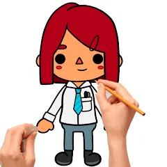 Скачать взлом How to draw Toca  [МОД Mega Pack] - последняя версия apk на Андроид