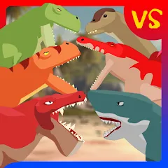 Скачать взломанную T-Rex Fights Dinosaurs  [МОД Unlimited Money] - последняя версия apk на Андроид