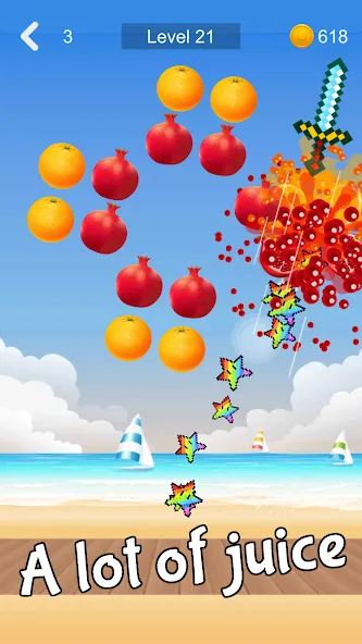 Fruit Sniper (Фрут Снайпер)  [МОД Много монет] Screenshot 2