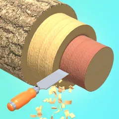 Скачать взломанную Wood Turning 3D - Carving Game  [МОД Бесконечные деньги] - стабильная версия apk на Андроид