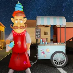 Взломанная Ice Cream Man: Horror Scream (Айс Скрим)  [МОД Menu] - полная версия apk на Андроид