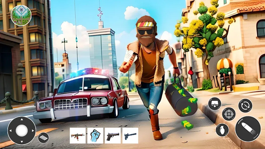 Gangster Car Theft Games (Гангстерская автомобильная война игр)  [МОД Меню] Screenshot 3