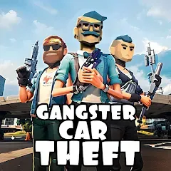 Скачать взломанную Gangster Car Theft Games (Гангстерская автомобильная война игр)  [МОД Меню] - последняя версия apk на Андроид